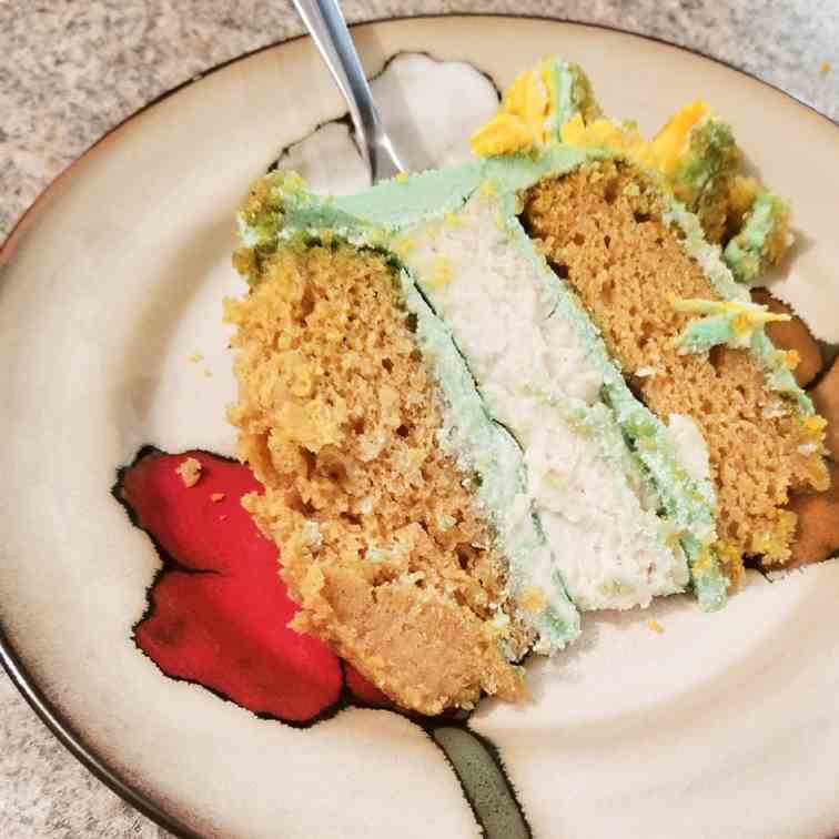 Vegan Pumpkin Cheesecake Cake