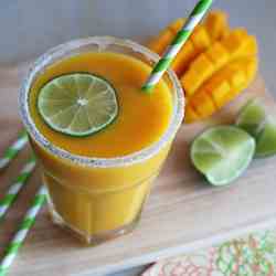 Blended Mango Margaritas