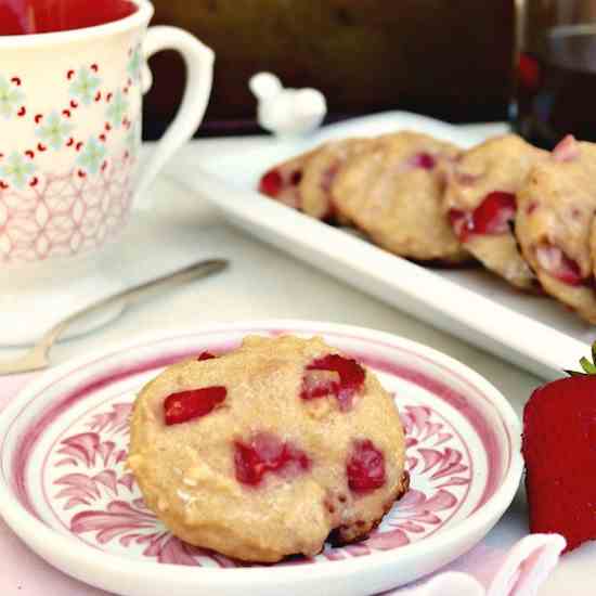 Strawberry Scones Recipe with Coconut Milk