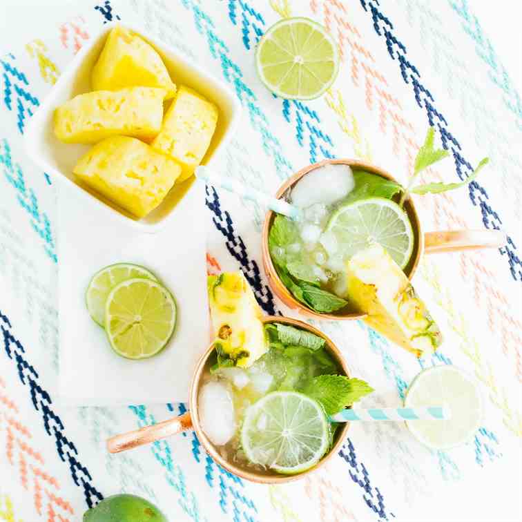 Pineapple Moscow Mules