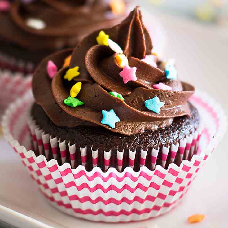 Small-batch Chocolate Cupcakes