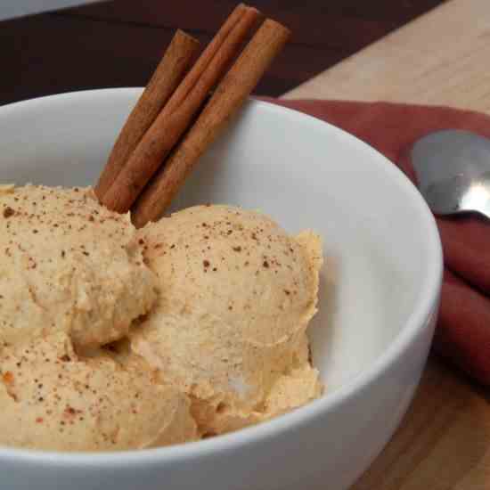 Vegan Pumpkin Spice Ice Cream