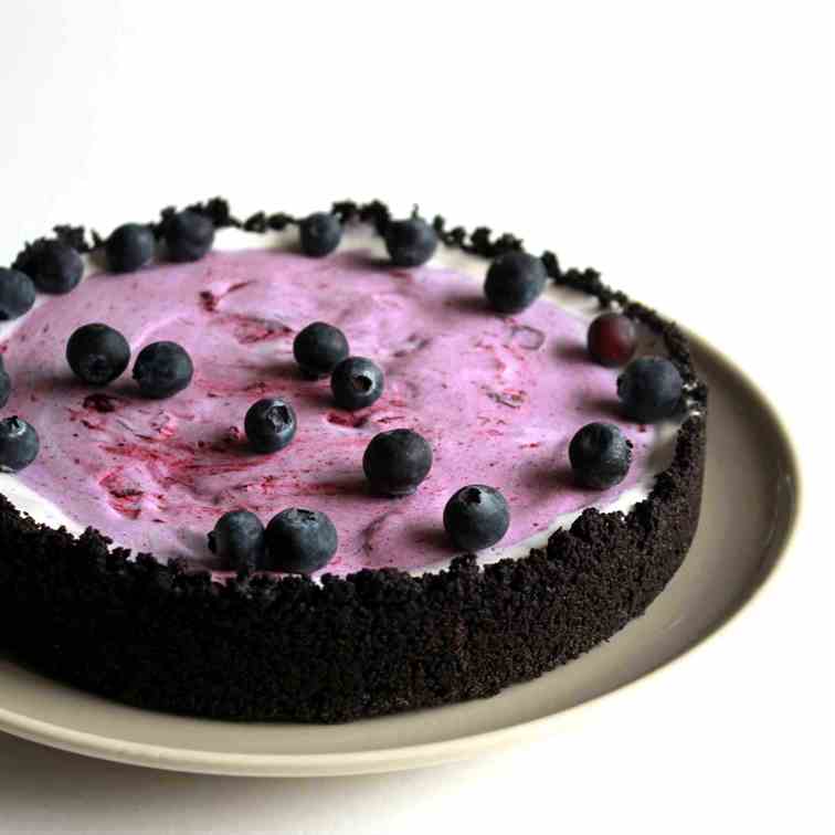 Blueberry Ice Cream Pie