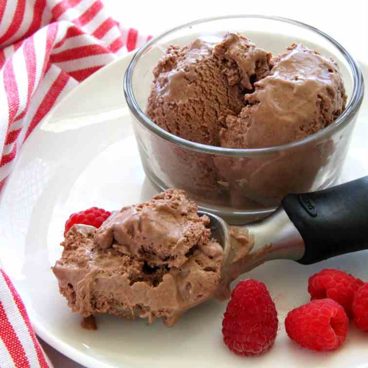 No-Churn Fluffy Milk Chocolate Ice Cream