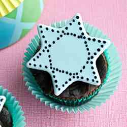 Star of David cupcakes