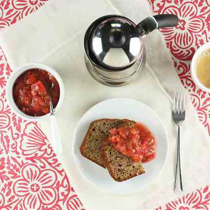 Stewed Rhubarb with Fresh Strawberries: A