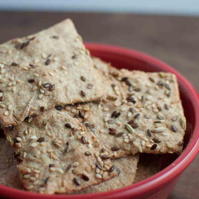 simple seedy crackers