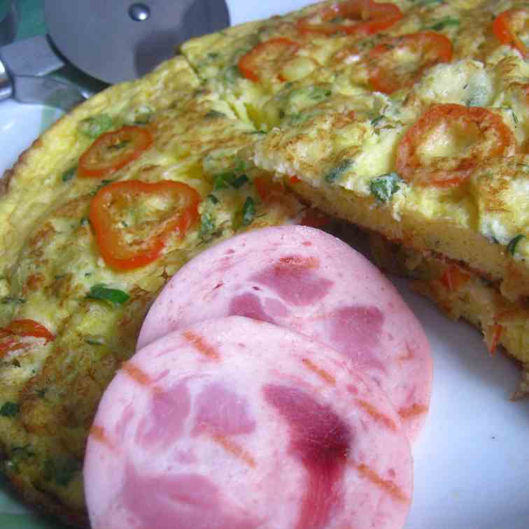 Omelette with Bell Pepper