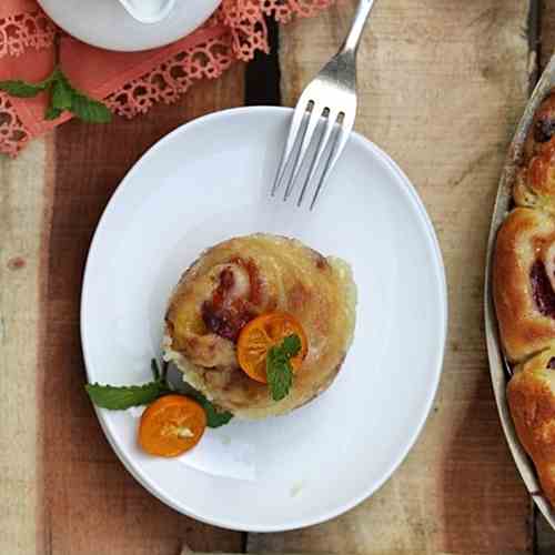 Sweet Orange,Strawberry & Chocolate Rolls