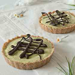 basil ice cream tarts