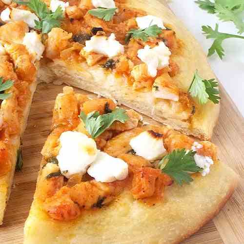 Chicken & Feta Manakish/Arabic Pizza