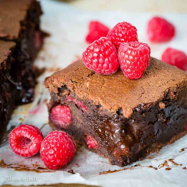 Best Raspberry Chocolate Brownies