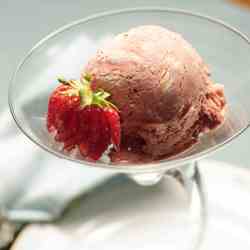 Strawberry Balsamic Frozen Custard