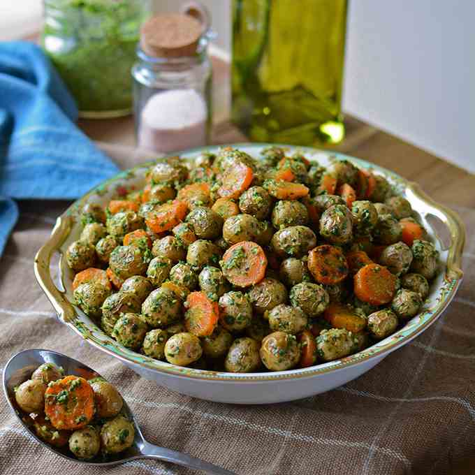 Vegetables and Arugula Pesto