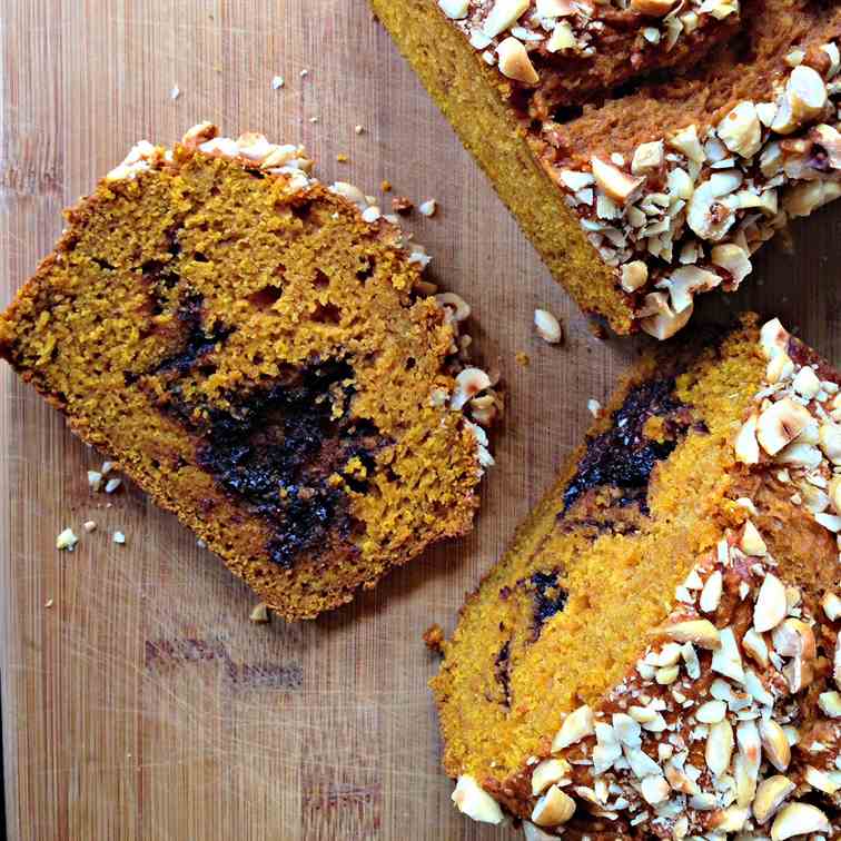 Nutella Pumpkin Bread