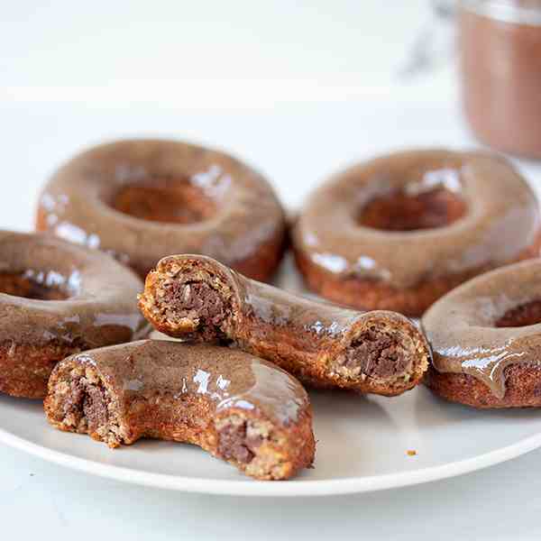 Baked Donuts Filled With Healthy Nutella