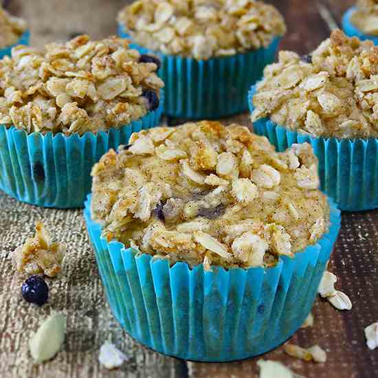 Blueberry Jicama Muffins