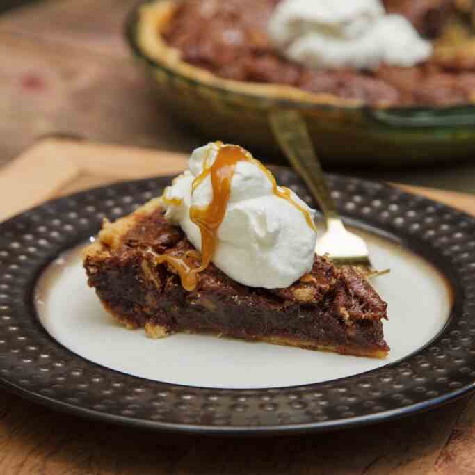 Dark Chocolate Pecan Pie