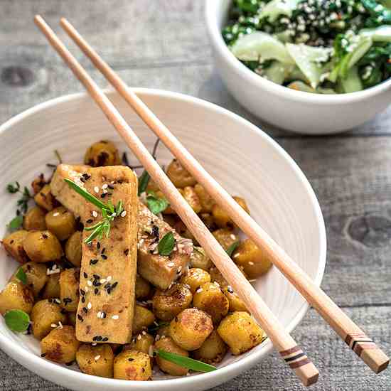 Vegan Tofu Gnocchi Bowl