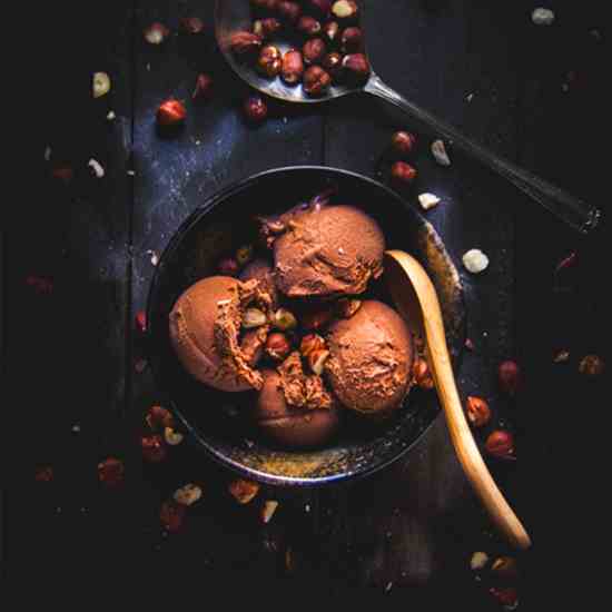 Chocolate Hazelnut Gelato Affogato