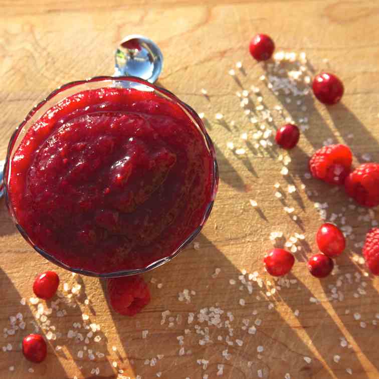 Raspberry Cranberry Sauce