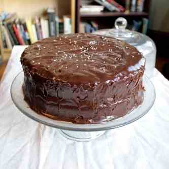 Chocolate Cake with Caramel Ganache
