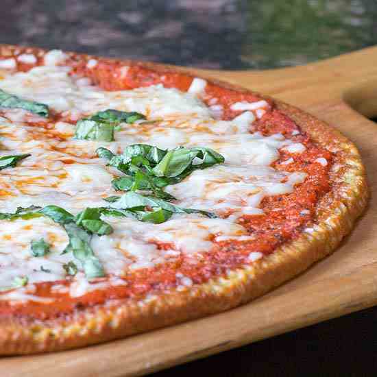 Thin and Crispy Quinoa Crust Pizza