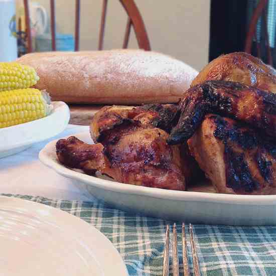 Grilled Black-Beer Chicken