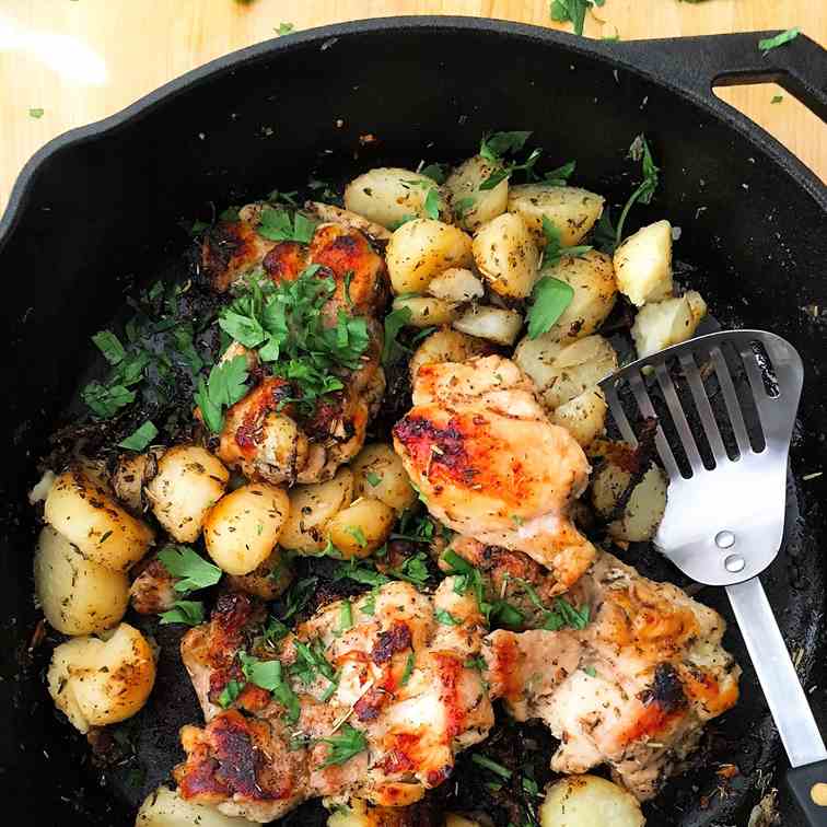 One-Pan Rosemary Garlic Chicken