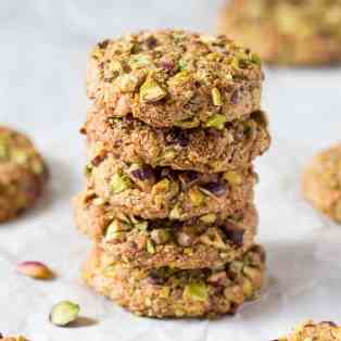 Vegan flourless pistachio cookies