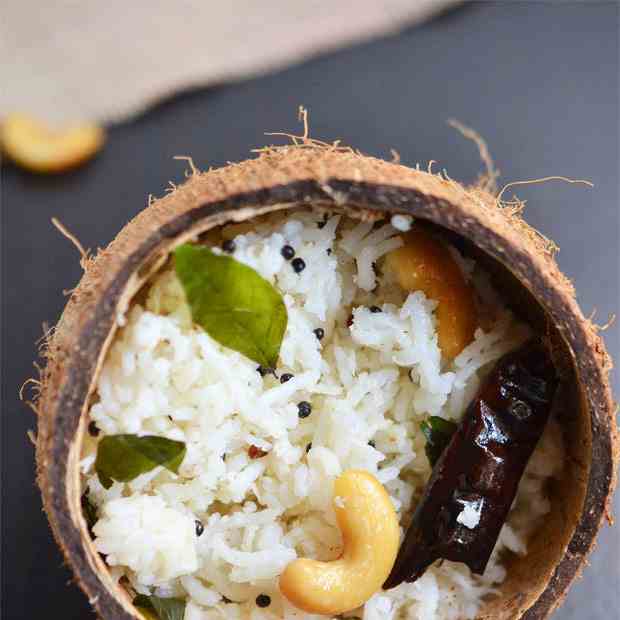 Coconut Rice | Thengai Sadam