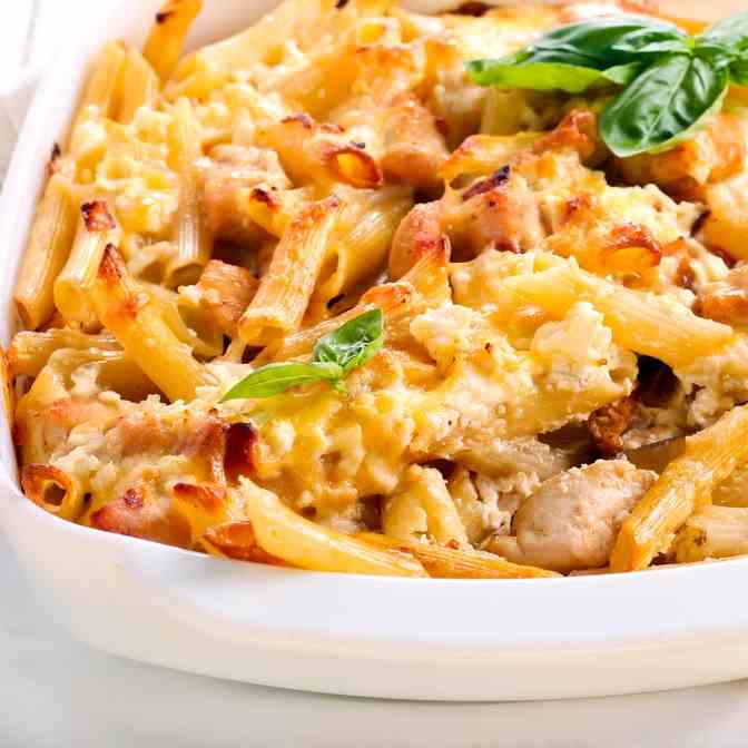 Instant Pot Double Cheese Chicken Rigatoni