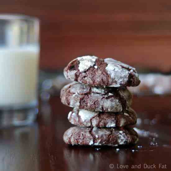 Chocolate Espresso Crinkle Cookie