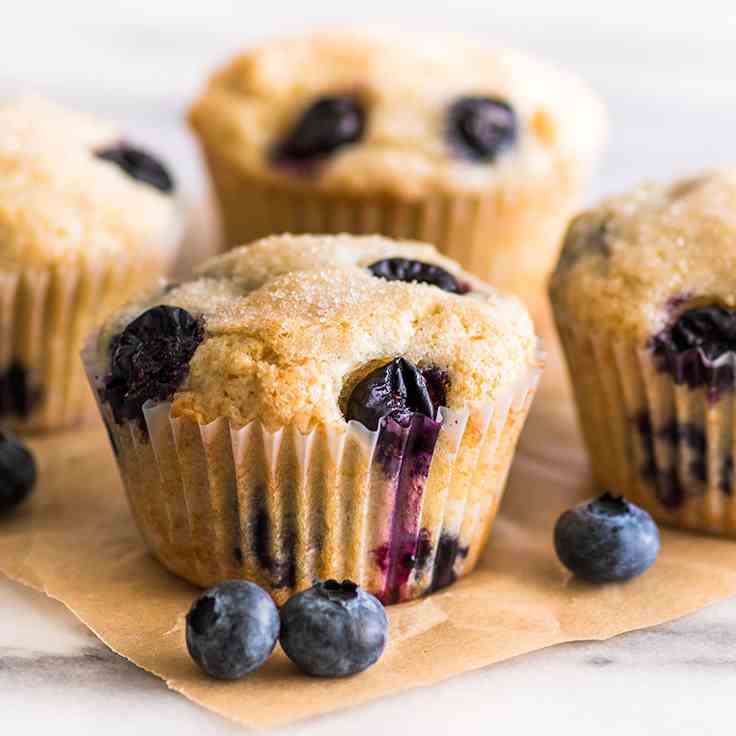 Small-batch Blueberry Muffins