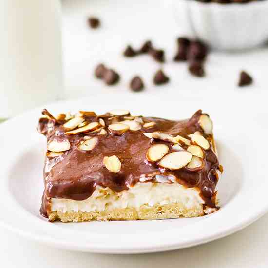 Almond Joy Cream Pie Bars