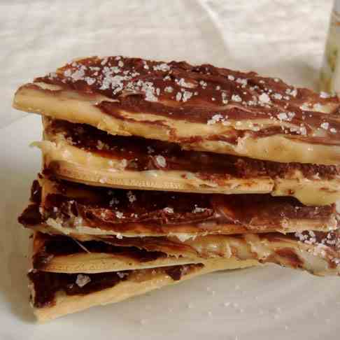 Salted Dulce de Leche Chocolate Matzo