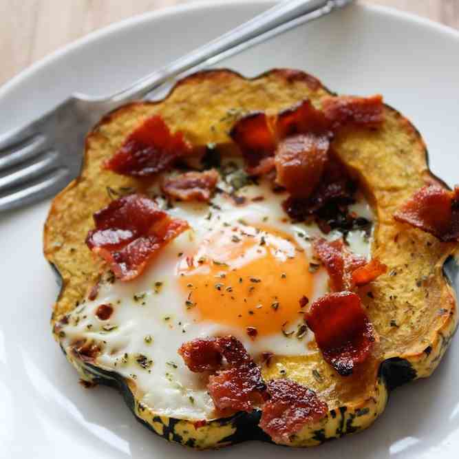 Eggs in Squash Rings