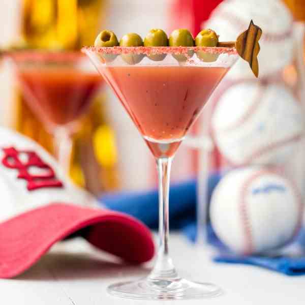 Dirty Redbird Martini