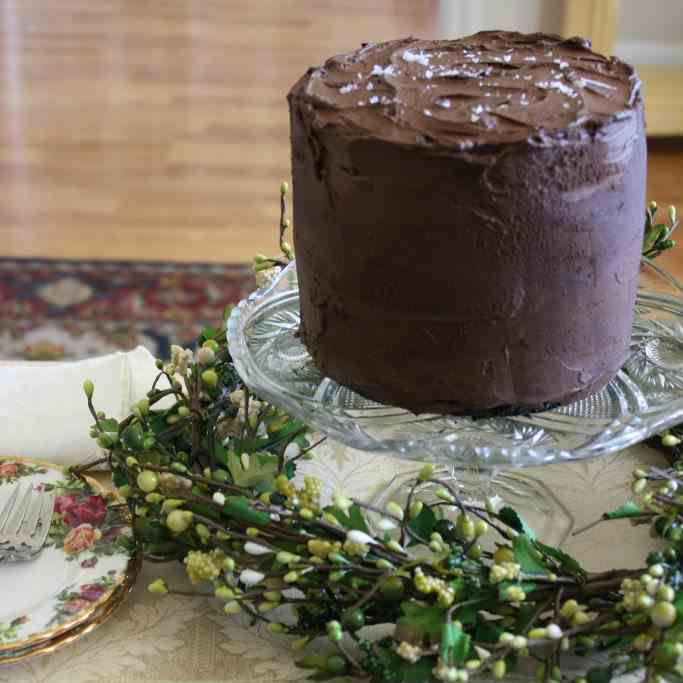 Salted Caramel Fudge Cake