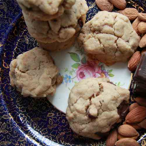 Chocolate Almond Cookies