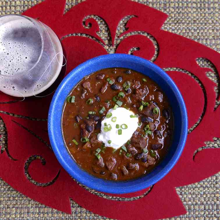 Beef and Black Bean Chili