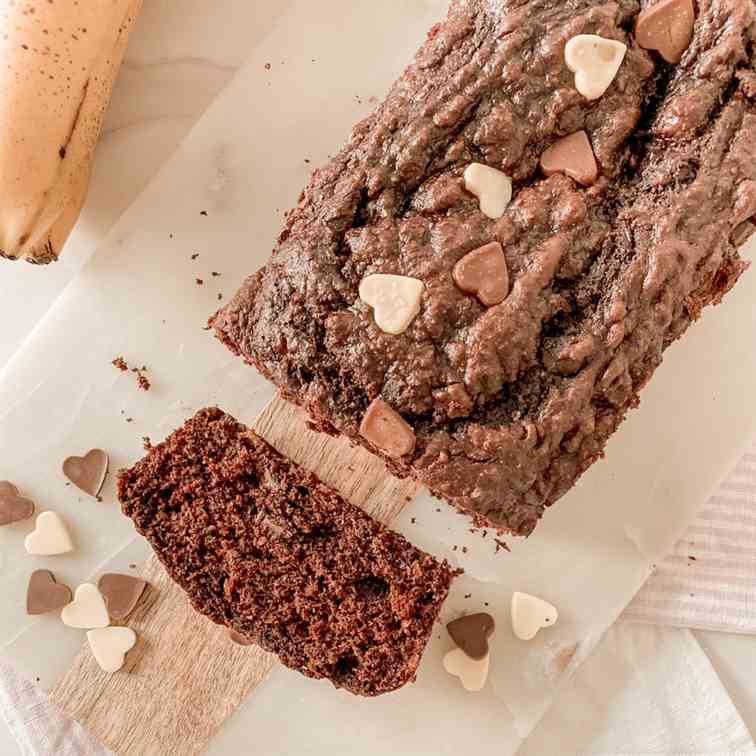 Triple Chocolate Banana Bread