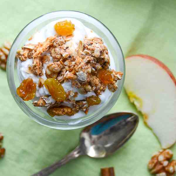 apple walnut spice granola