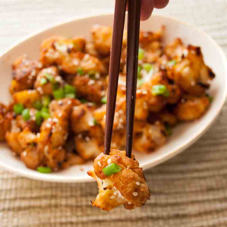 Red Miso Roasted Cauliflower