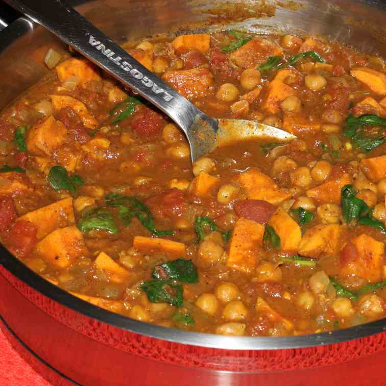 Sweet Potato & Chick Pea Curry