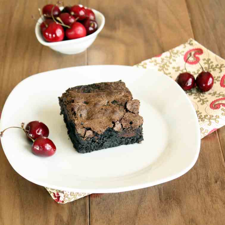 Cherry Dark Chocolate Chunk Brownies