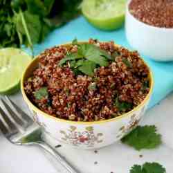 Red Quinoa with Cilantro and Lime