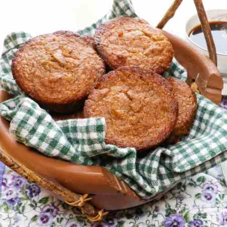 Whole Grain Apricot Walnut Muffins