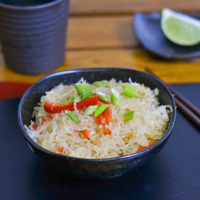 Vermicelli and Crab Meat Stir Fry