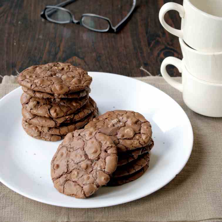 Salted Chocolate Toffee Cookies